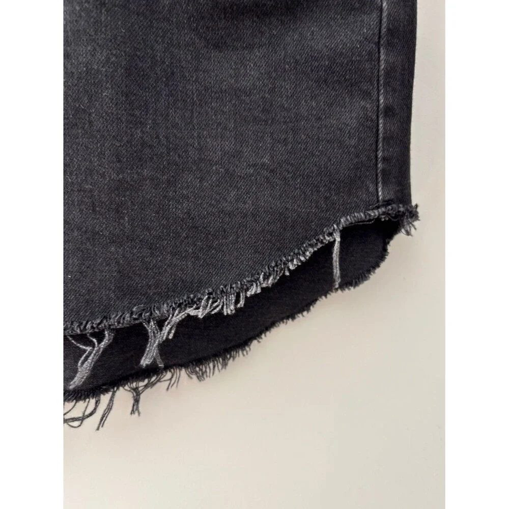 NWT Free People We the Free Sky High Black Denim Mini Skirt Size 10 Indie Sleaze